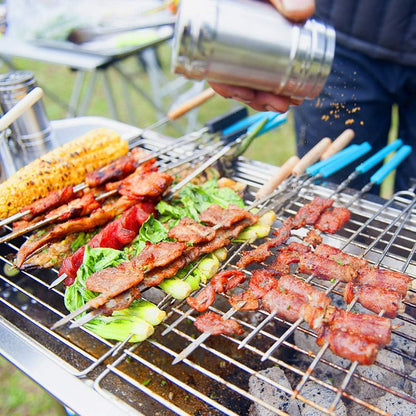 Barbecue à charbon pliable en acier inoxydable