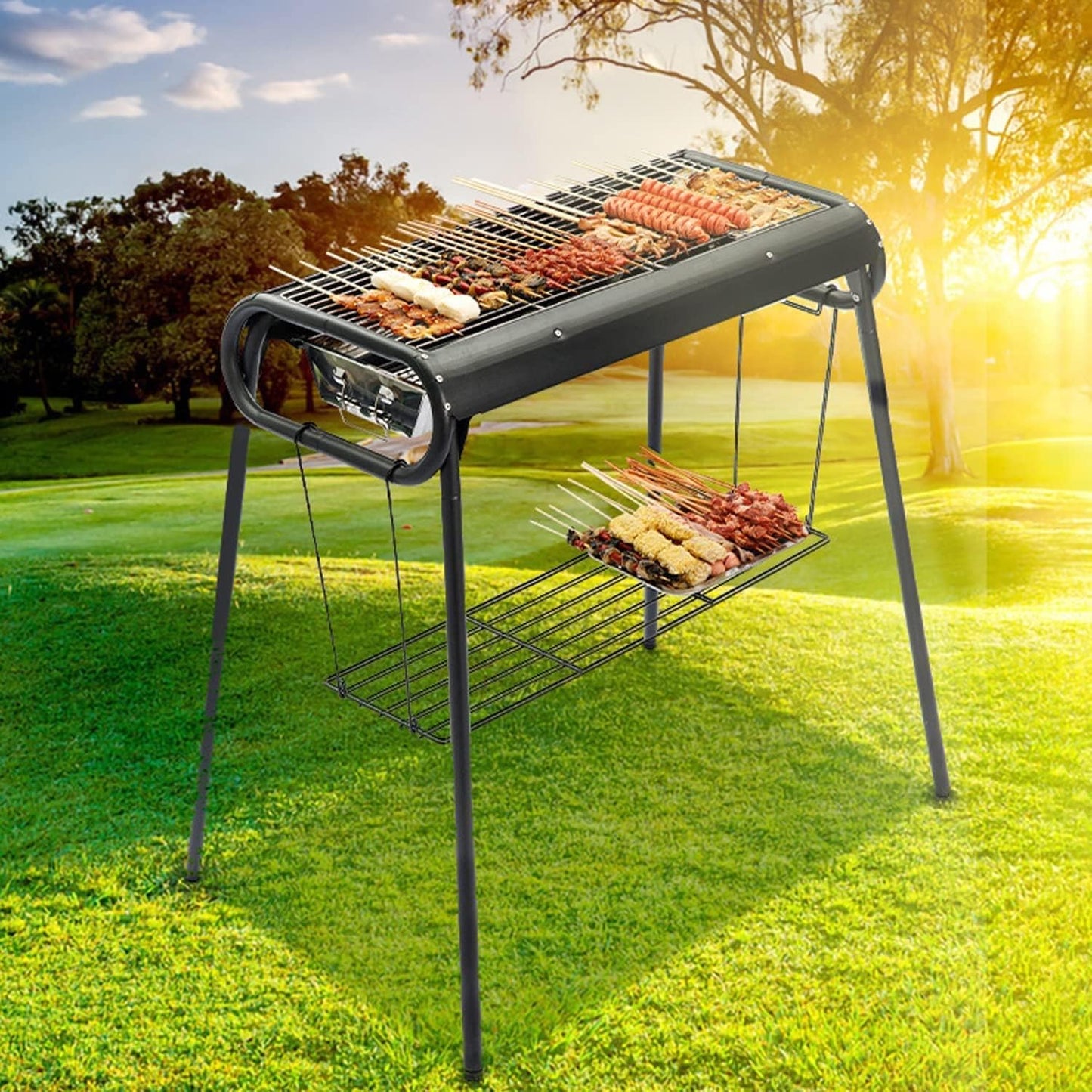 Barbecue multifonctionnel en acier inoxydable