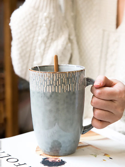 Tasse en Porcelaine avec cuillère - 600ml