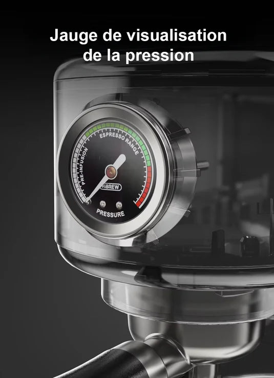 🍵 Machine à Café Expresso Semi-Automatique avec mousseur à lait – Performance Professionnelle à la Maison !