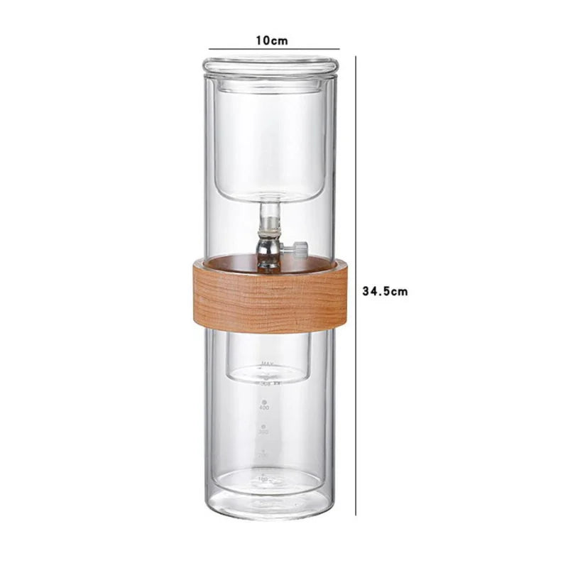☕ Cafetière Cold Brew Portable | 400 ml – Verre Borosilicate Haute Qualité