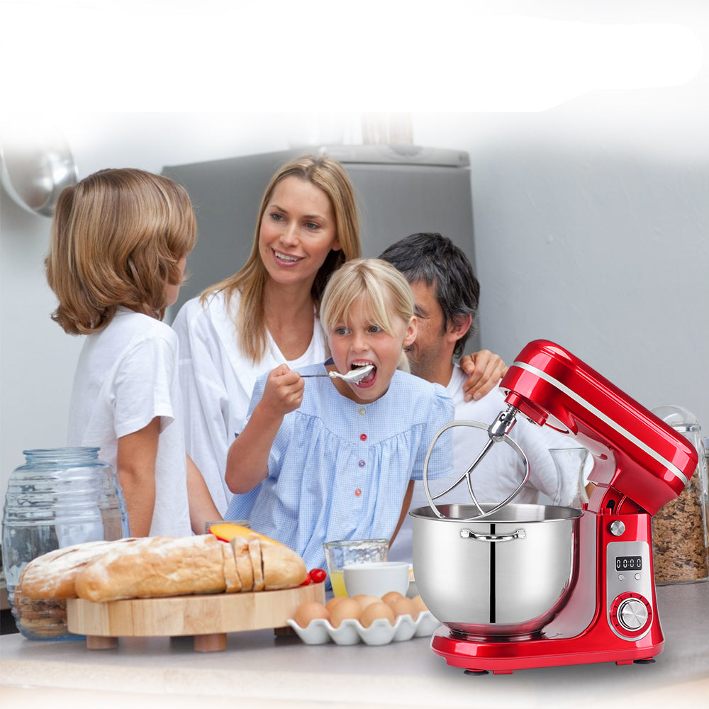 Robot pâtissier avec moteur silencieux en acier inoxydable 6L