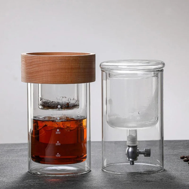 ☕ Cafetière Cold Brew Portable | 400 ml – Verre Borosilicate Haute Qualité