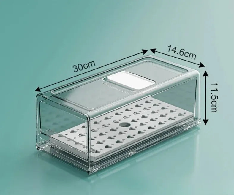 Boîte de rangement empilable pour réfrigérateur