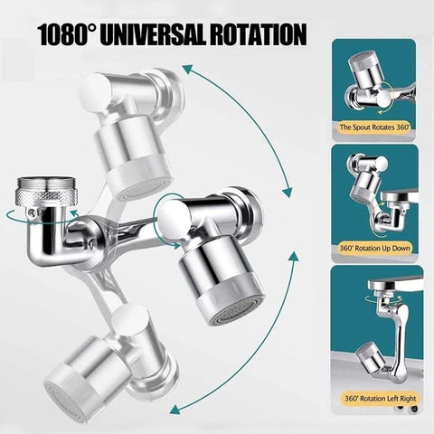 Extension de robinet rotative
