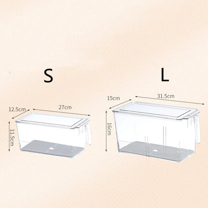 Bacs de rangement avec poignée de couvercle pour réfrigérateur