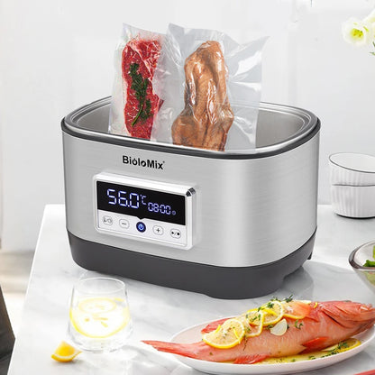 Cuiseur sous vide professionnel avec contrôle tactile en acier inoxydable - 8L