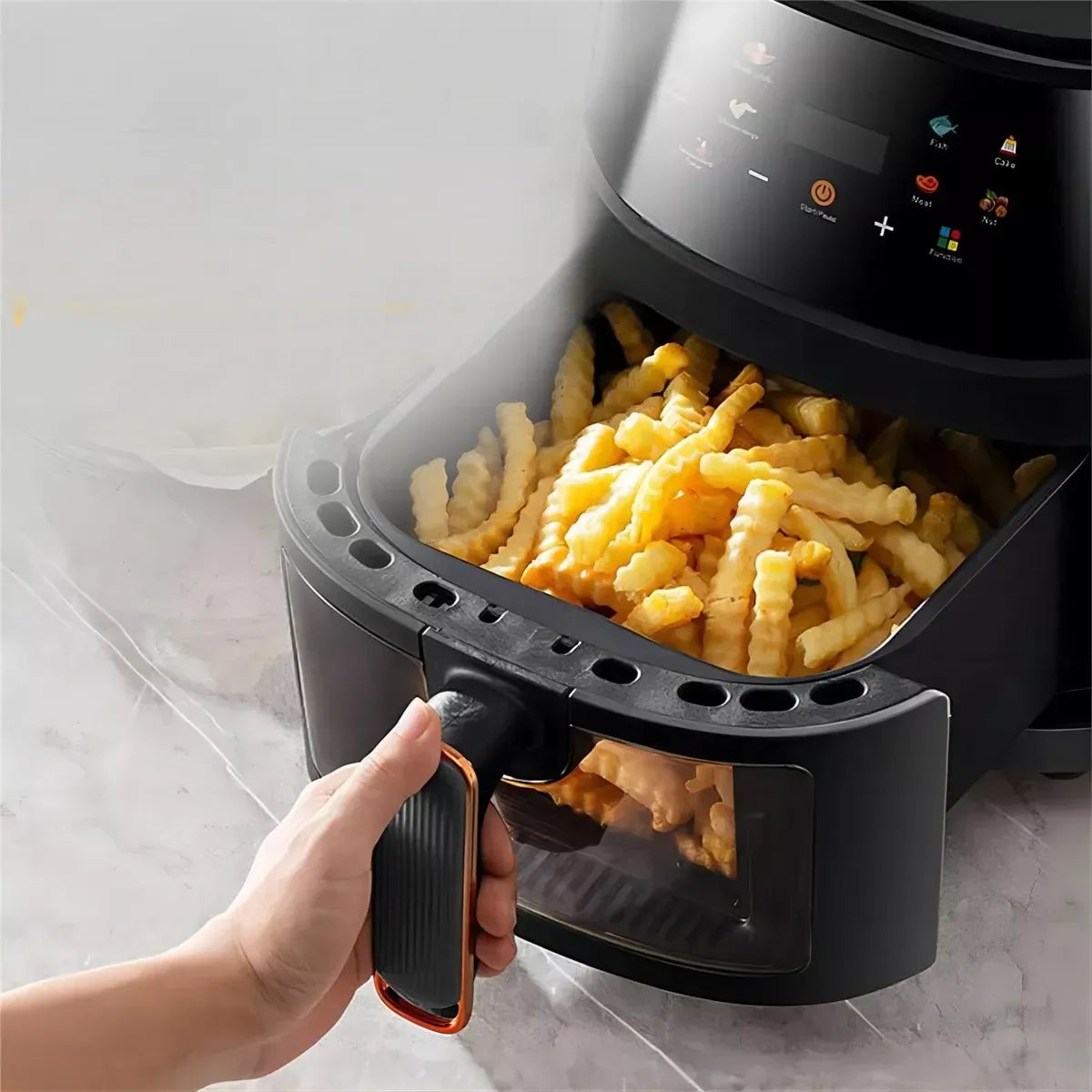 Friteuse à air avec écran tactile - Capacité 8L