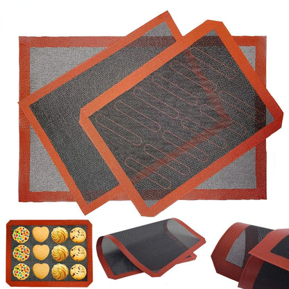 Tapis de cuisson perforé en silicone antiadhésif