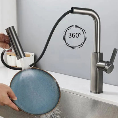 Robinet de cuisine avec bec pivotant et extractible