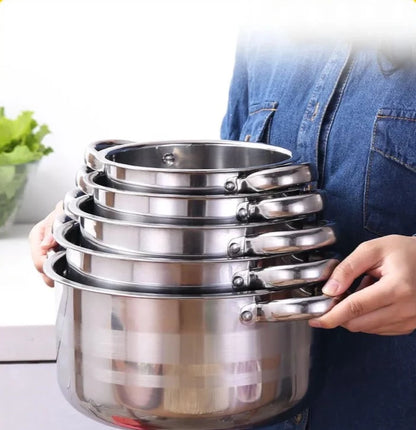 Ensemble de casseroles en acier inoxydable