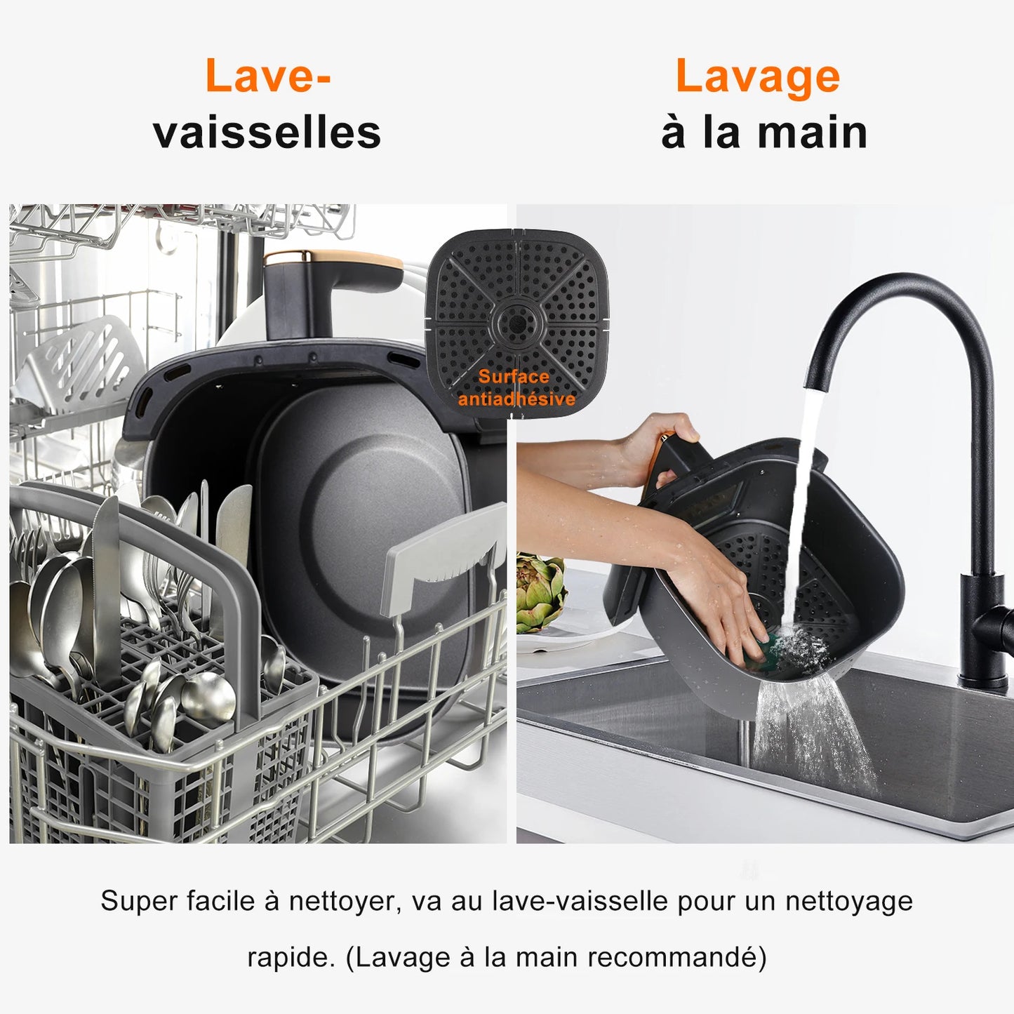 Friteuse à air avec fenêtre visuelle - 5,5L