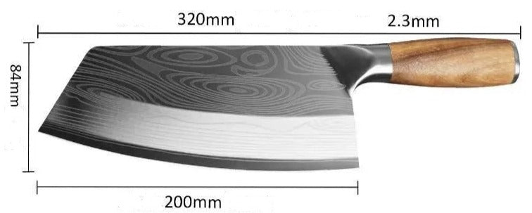 Feuille de boucher en acier inoxydable