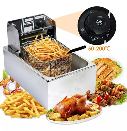 Friteuse professionnelle en acier inoxydable