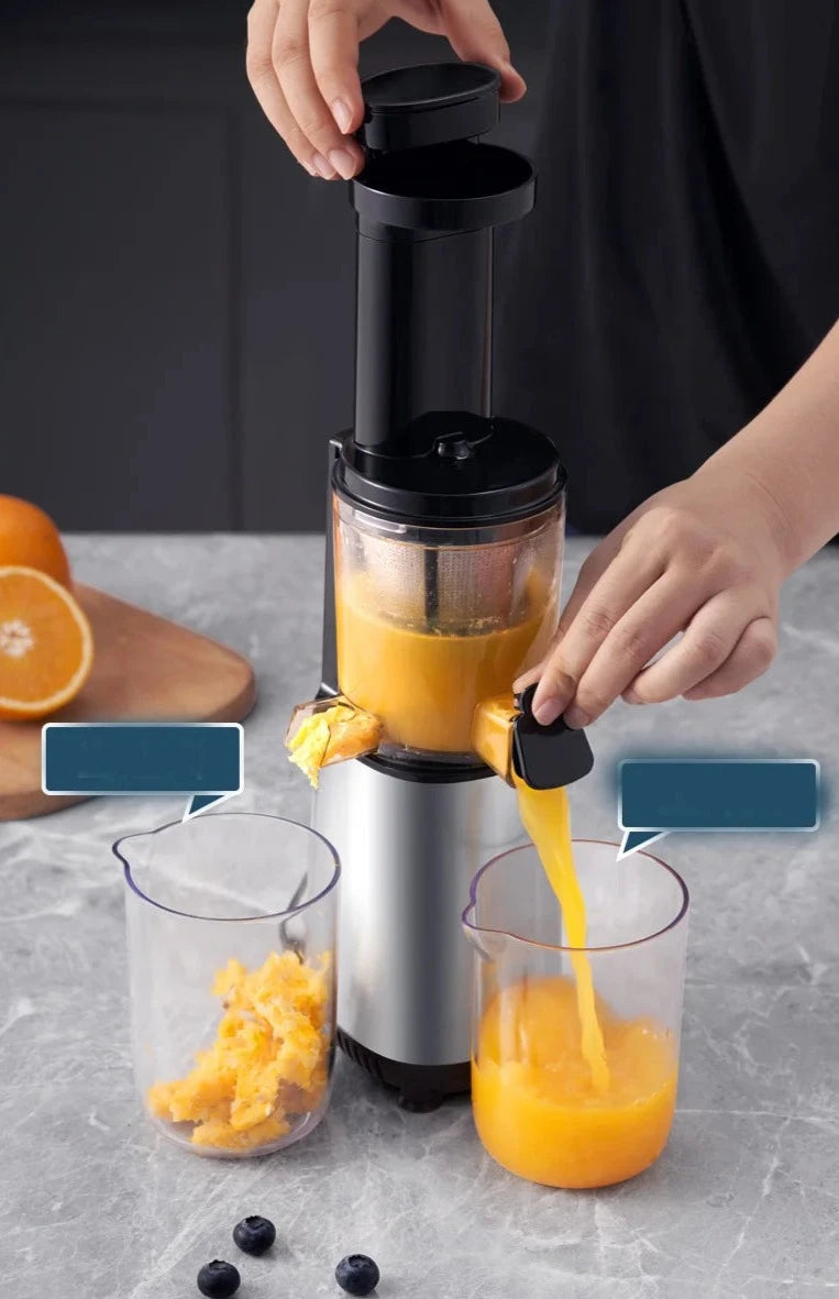 Extracteur de jus électrique multifonction avec 2 tasses en acier inoxydable