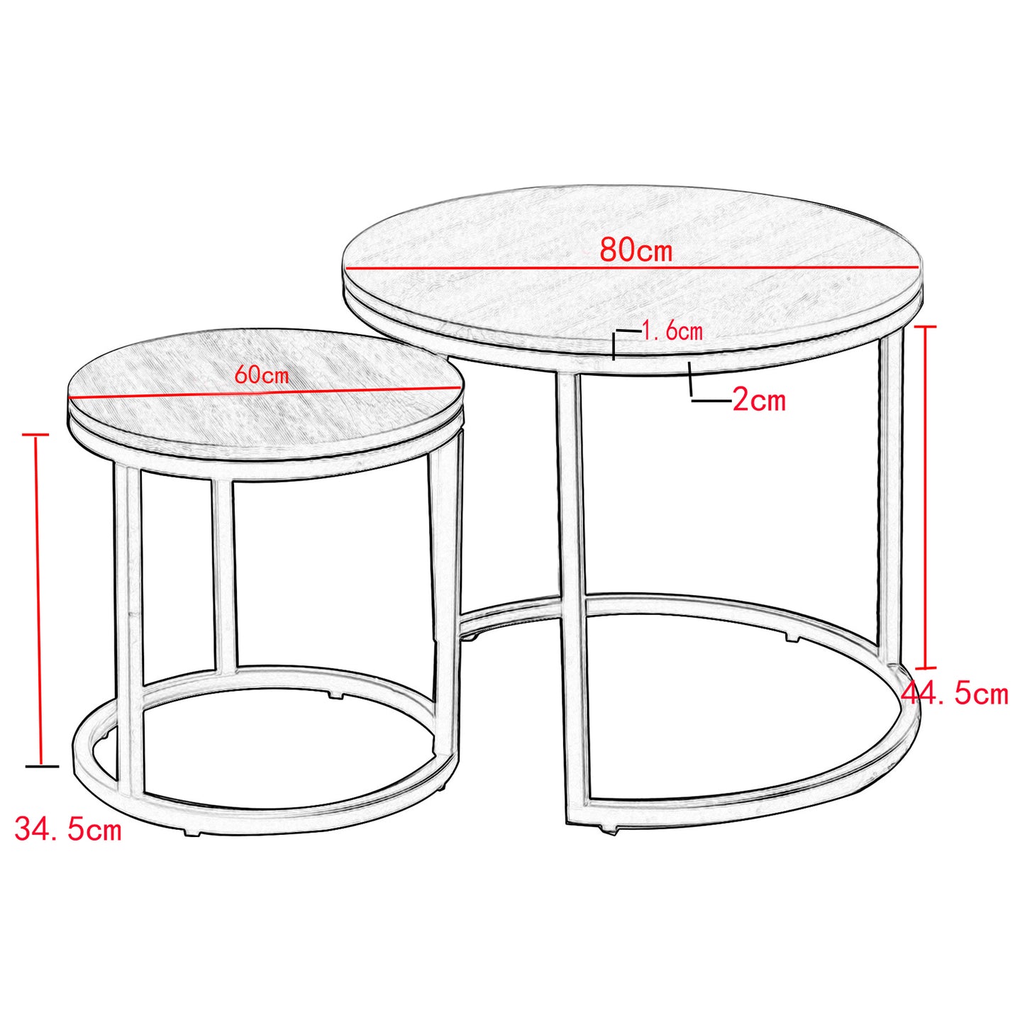 Table basse ronde en marbre