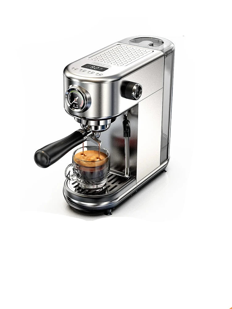 🍵 Machine à Café Expresso Semi-Automatique avec mousseur à lait – Performance Professionnelle à la Maison !