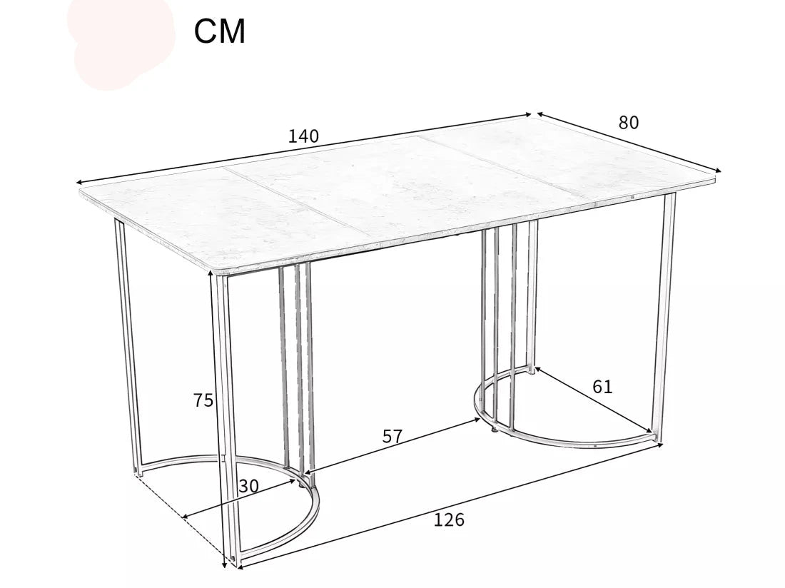 Ensemble Table à manger avec pieds en métal noir avec 4 chaises en lin en gris foncé