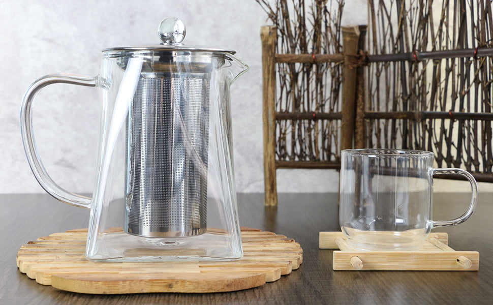 Théière en Verre Borosilicate avec infuseur
