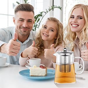 Théière en Verre Borosilicate avec infuseur